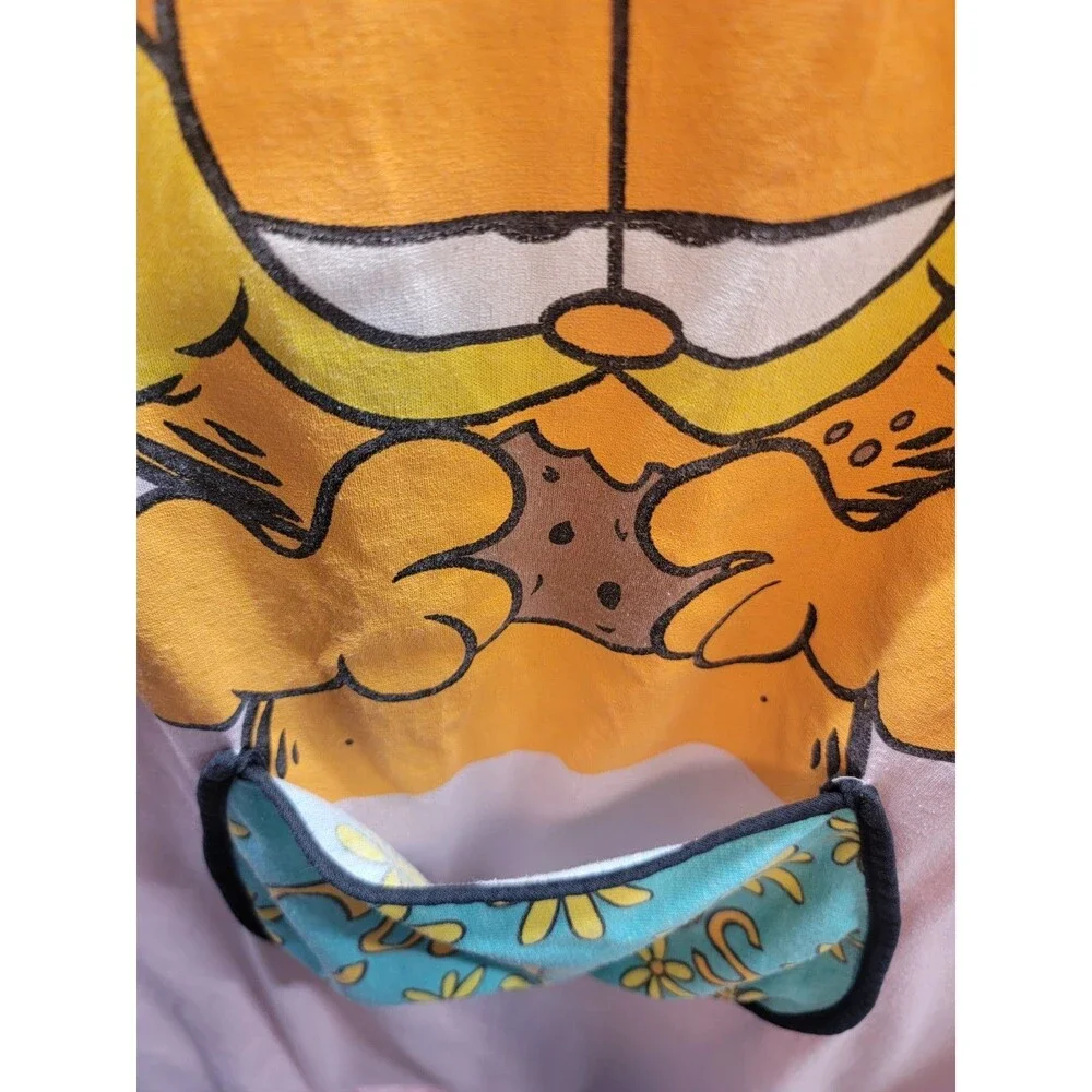 Vintage 1990s Flirts Cookie Pocket Garfield Graphic Sleep Shirt One Size - Picture 3 of 8